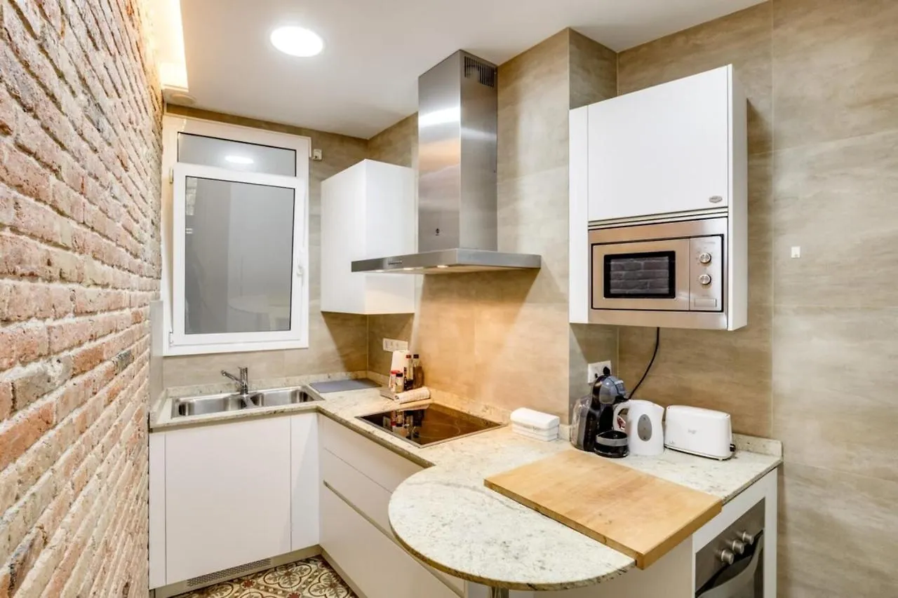 Design 1 Bedroom Apartment Near Plaza Espana Barselona 0*,